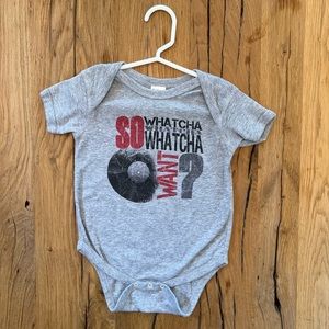 Rabbit Skins. 18 months. Beastie Boys "So Whatcha, Whatcha, Whatcha Want" onesie